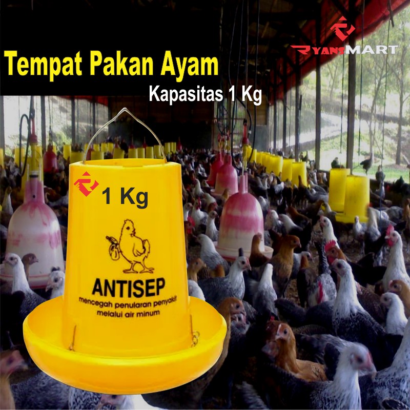 

Tempat Pakan Ayam Ternak 1 Kg