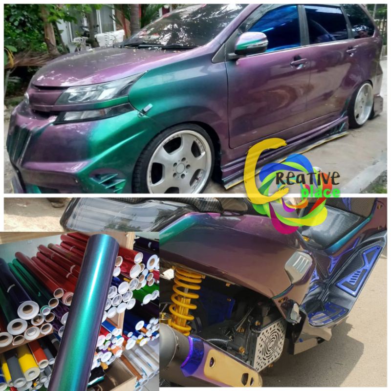 STICKER SKOTLET MOTOR BUNGLON GREEN BASE MERK INFINITY