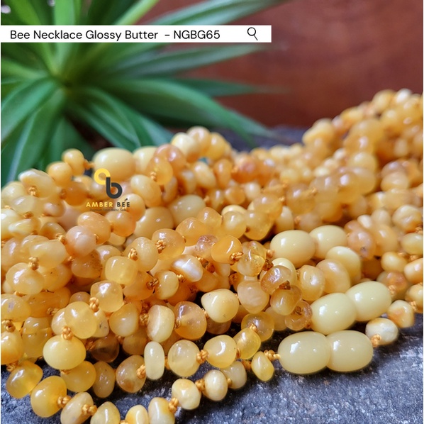 Kalung Amber Anak Tumbuh Gigi Premium Glossy Butter NGB65 By Amber Bee