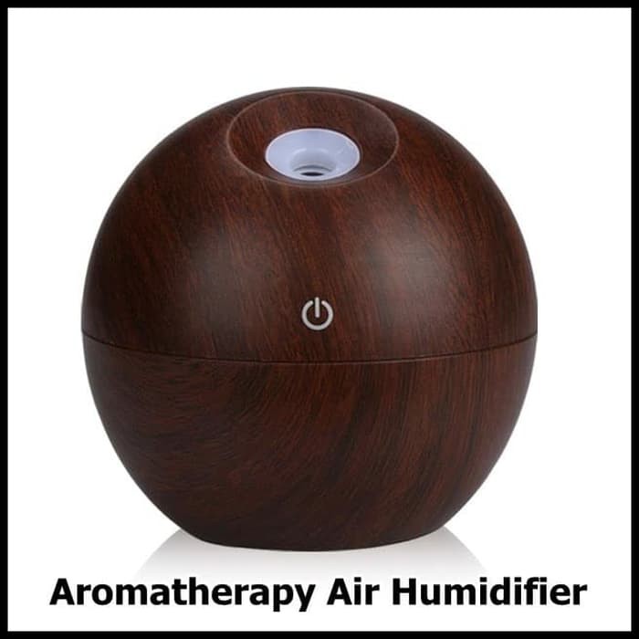 Car Mini Aromatherapy Air Humidifier Desain Kayu 130ml HUMI JKC01