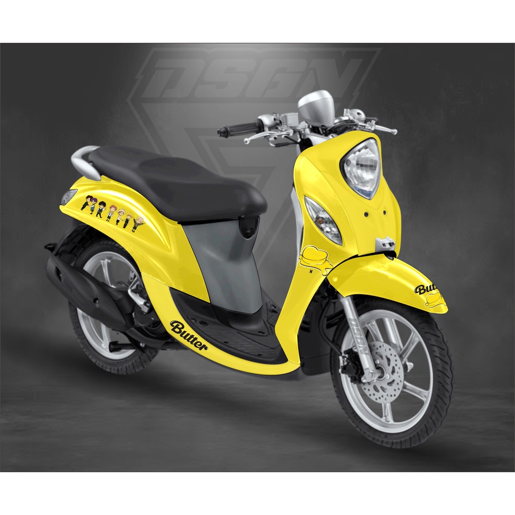 Decal Fino 125 Full Body Fi Premium Grande Karbu Stiker Full Blok Variasi Butter BTS