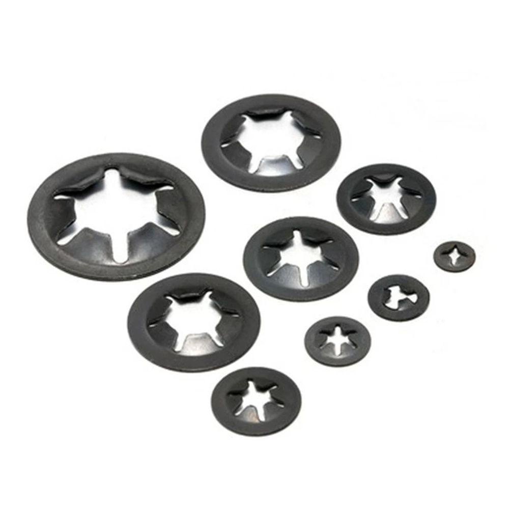 Lanfy Gasket Bintang Aksesoris Interior Push On Pengikat Klip Pengunci Mesin Cuci M3 M4 M5 M6 M8 M10 M12 Star Nut Fastener