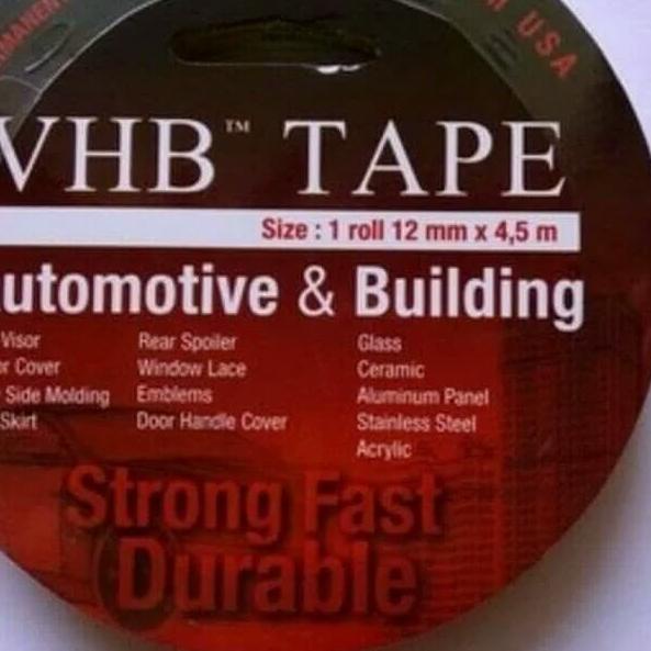 

♬ double tip double tape dobel tip lem 3m vhb 12mm merah original ♖
