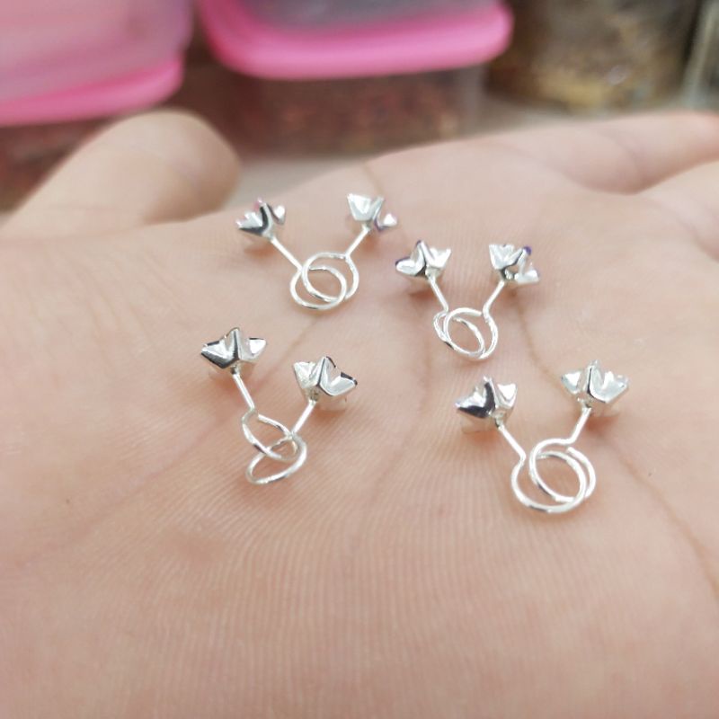 ANTING TOGEH BINTANG PERAK 925 SILVER