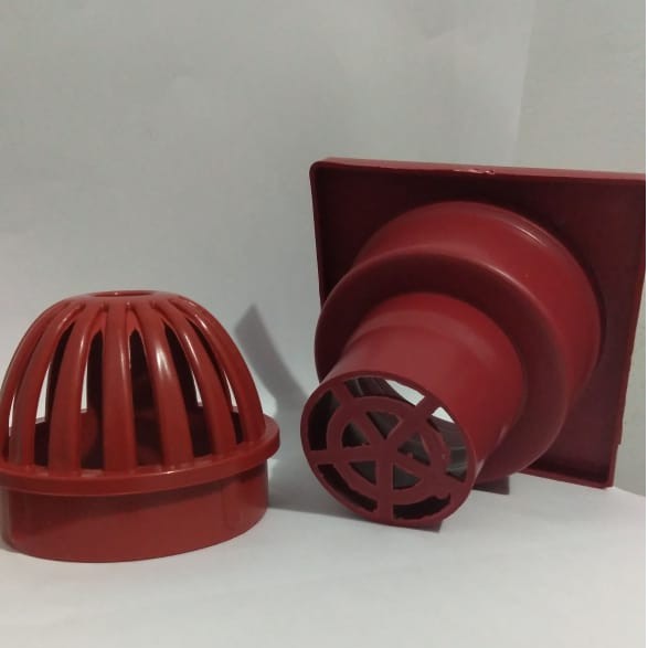 ROOF DRAIN TYRO MERAH/SARINGAN TALANG/ SARINGAN DAK/CAST IRON/SARINGAN TALANG AIR PEMBUANGAN AIR ATAP/PEMBUANGAN AIR TALANG ATAP/SARINGAN PEMBUANGAN AIR TALANG ATAP PVC