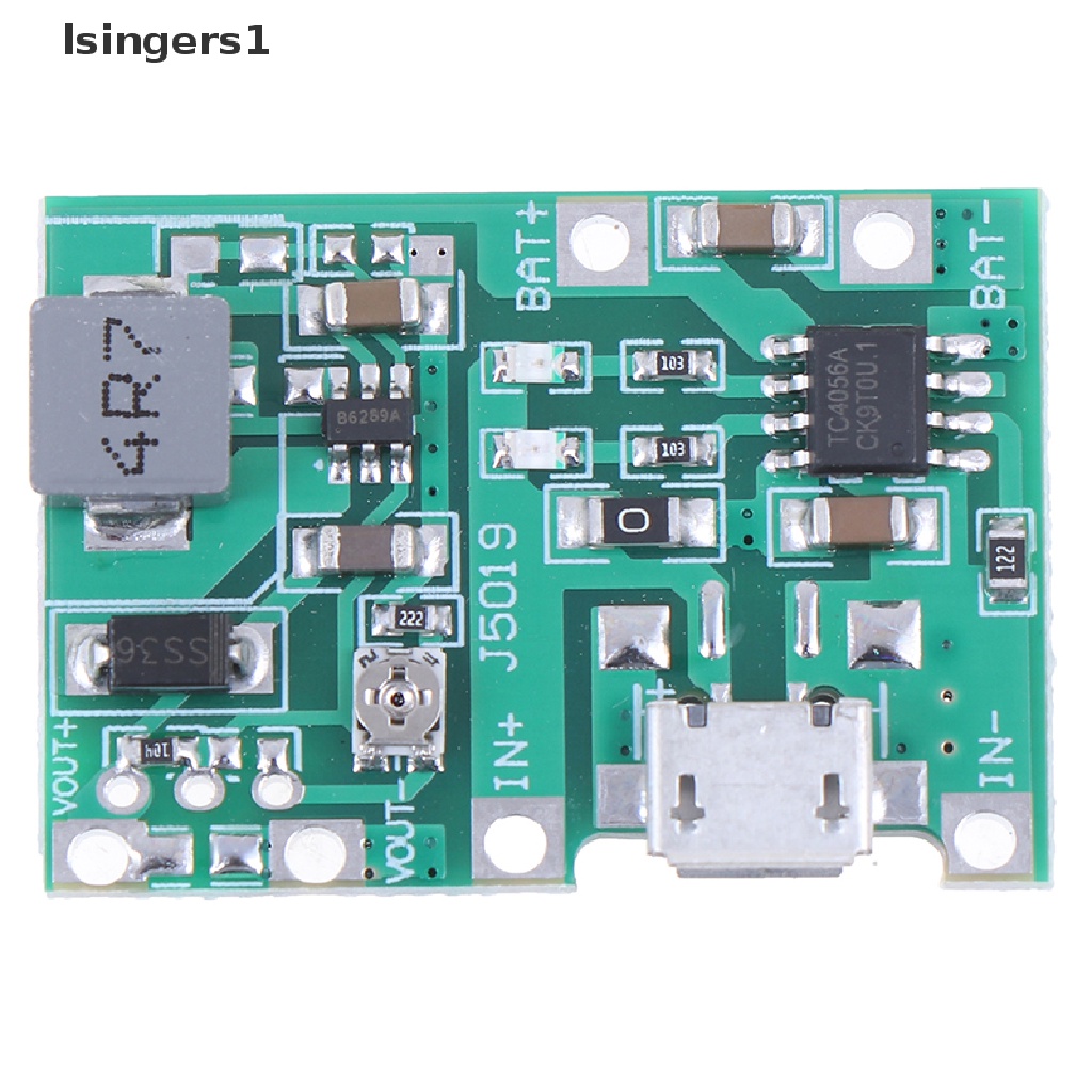 (lsingers1) Modul step up boost Baterai li-ion 18650 3.7v 4.2v dc-dc