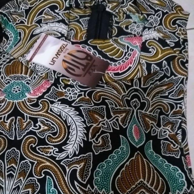 Couple Batik Keluarga Sarimbit Dress Tunik Muslim Motif Cirebonan