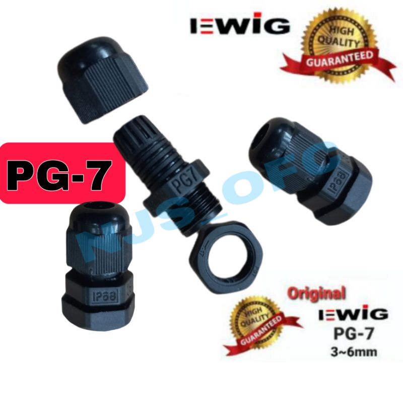 Cable Gland EWIG PG-7 (3-6mm) waterprof