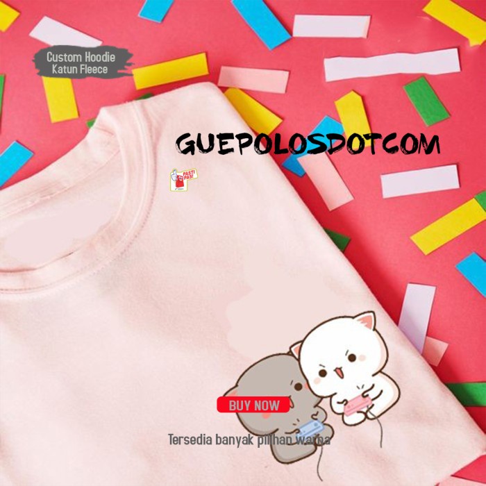 PEACH GOMA TEE #PNG02 LOGO KECIL _ KAOS LUCU _ TSHIRT _ TUMBLR _ - 2/4/6/10th INFO, Merah Muda