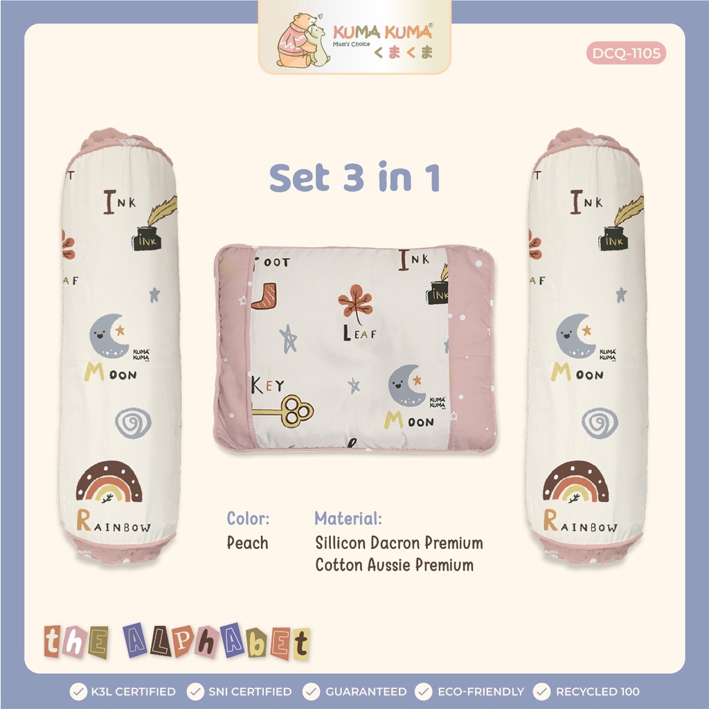 Kuma Kuma Bantal Bayi Set 3 In 1