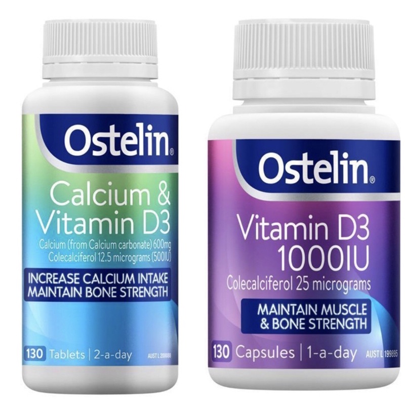 OSTELIN VITAMIN D3 1000IU | CALCIUM & VITAMIN D3 1000 iu isi 130