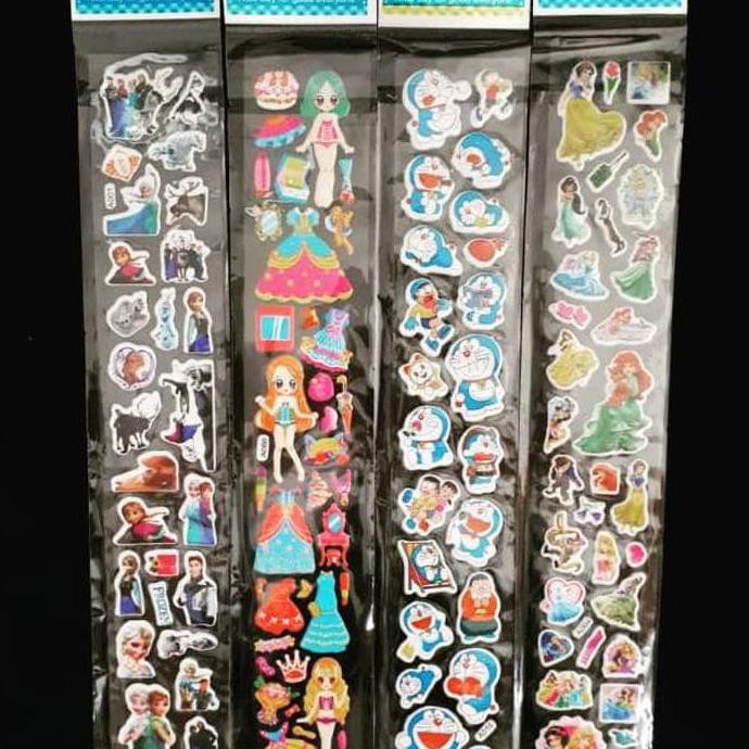 

BHGVFCDX- STICKER TIMBUL 3D LUCU/ STICKER 3D KARAKTER DORAEMON PRINCESS BARBIE -JUST-FOR-GIRL.