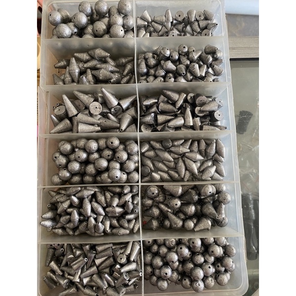 PAKETAN TIMAH / PEMBERAT UNTUK MANCING UDANG / IKAN 150gr