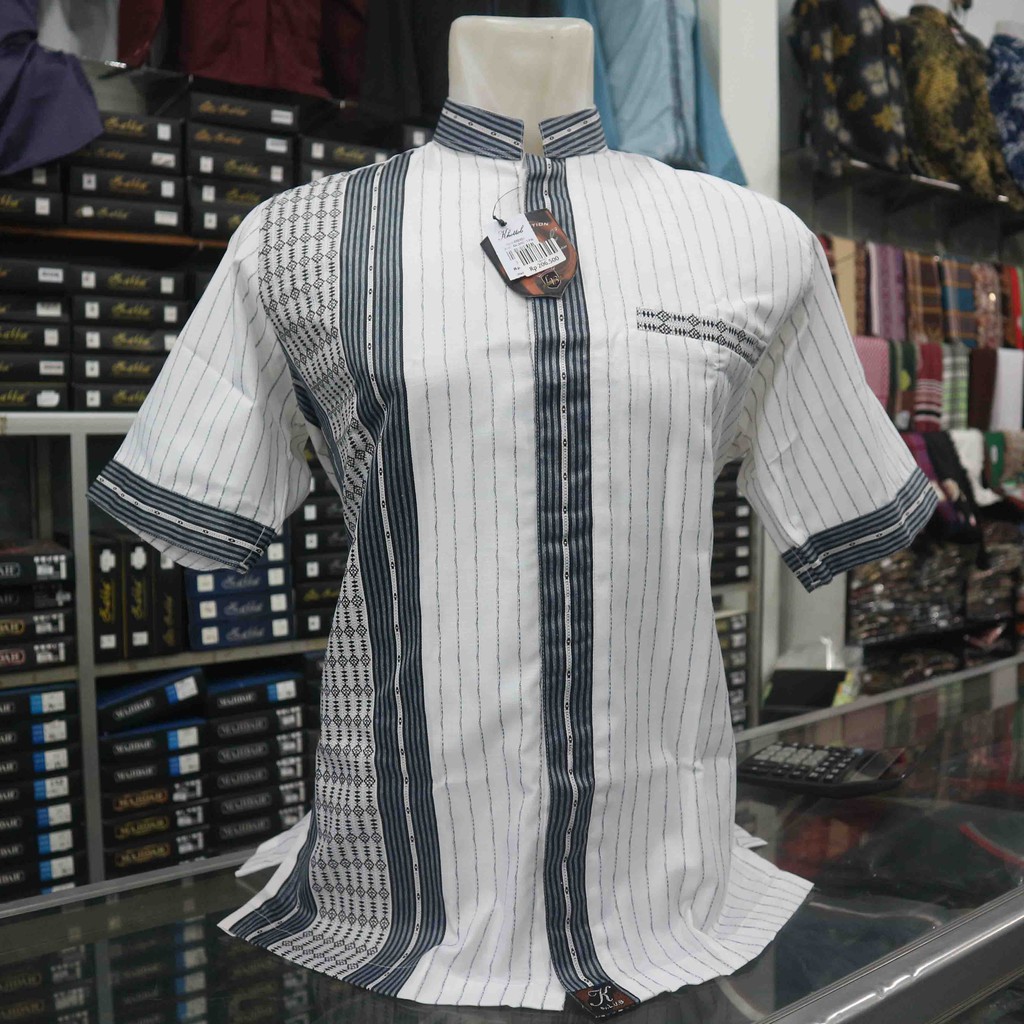 Bamus /Baju Muslim pria Koko KHOTTOB Katun Brendy Bordir Baleno