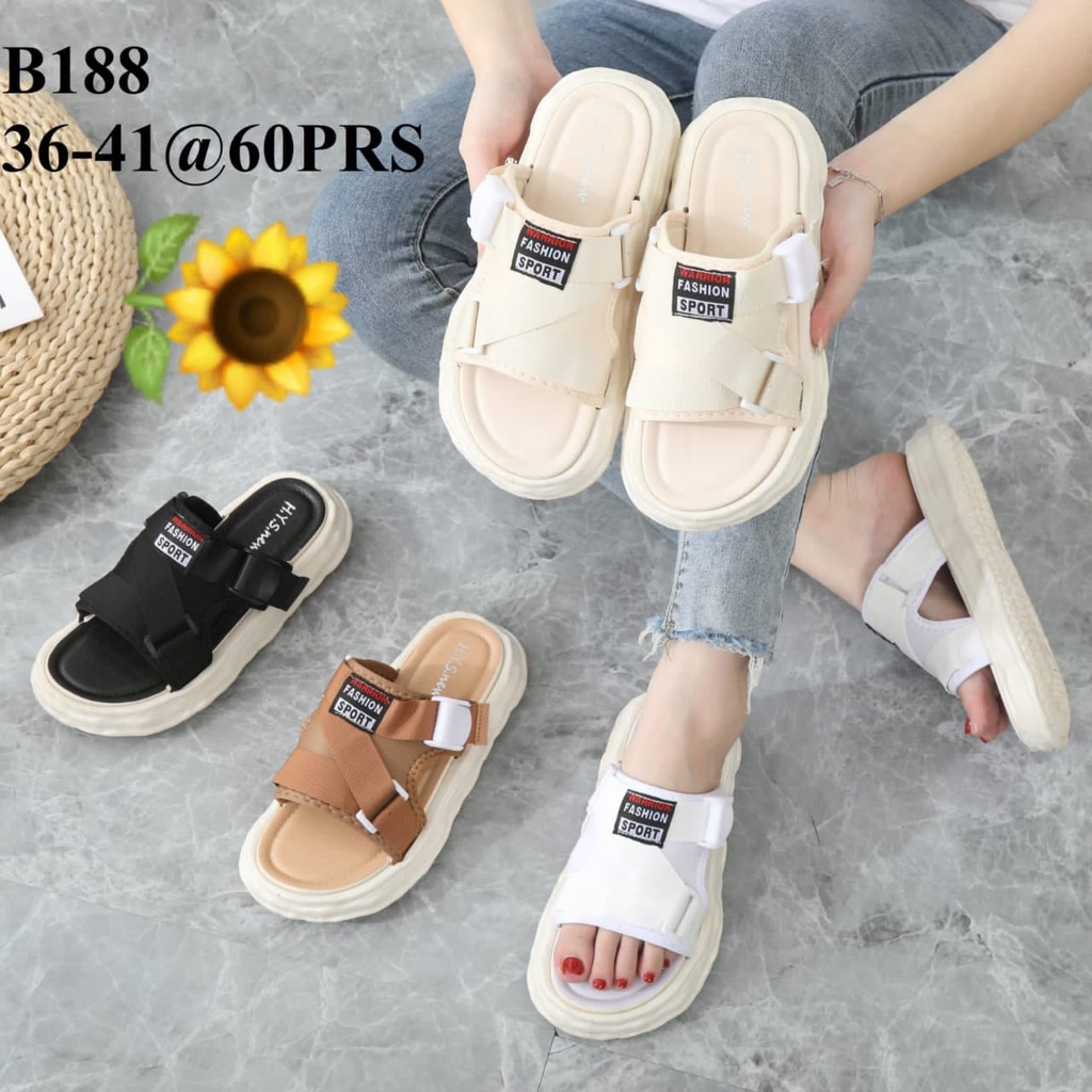 Sandal Karet Jelly Wedges Wanita import Model Terbaru Original Kekinian by AGUNG STYLE Balance B188