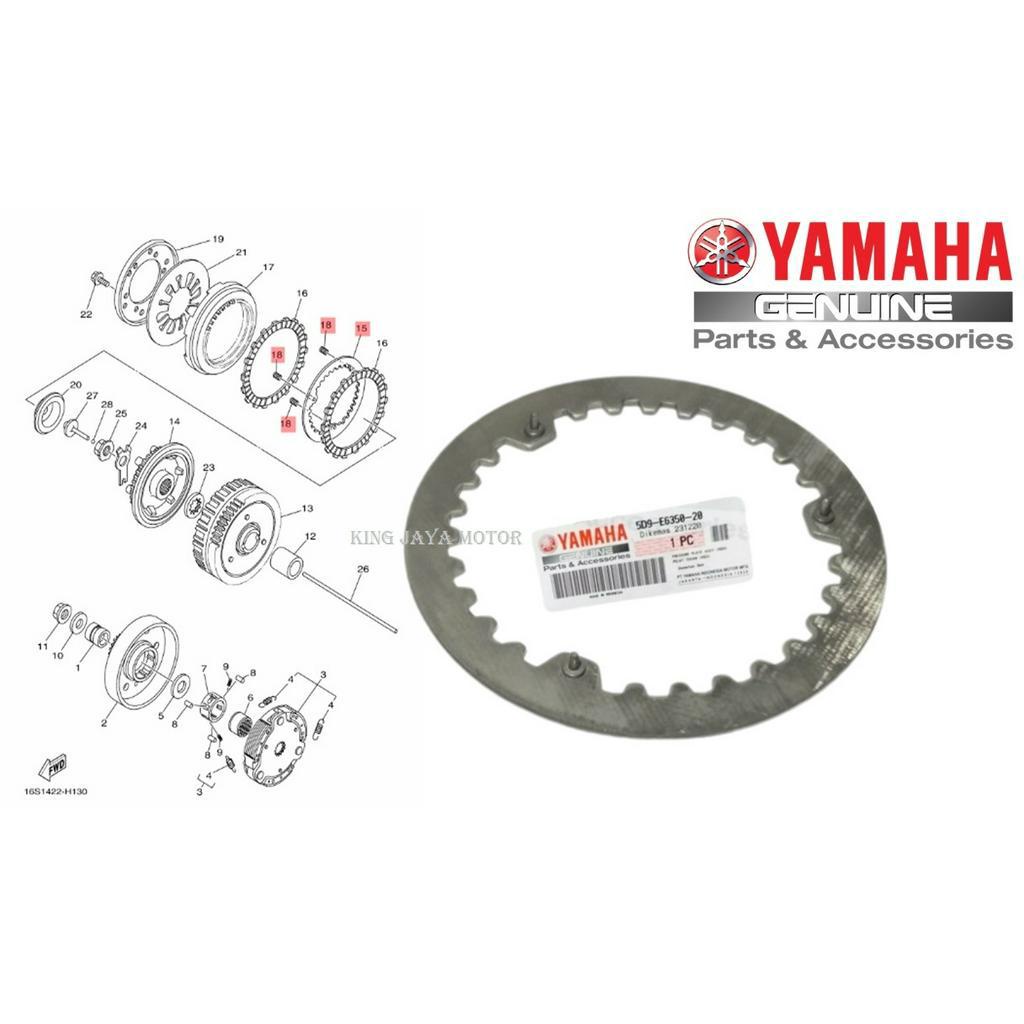 BESI PLAT KOPLING VEGA-ZR ORIGINAL YAMAHA 5D9-E6350-20