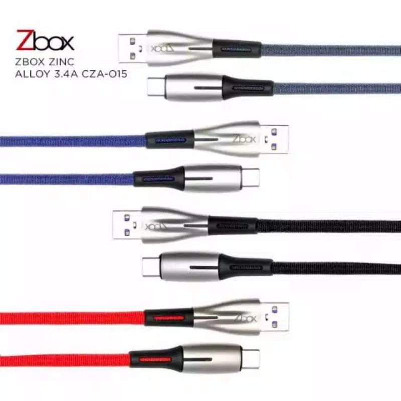 kabel data Zbox Zinc Micro ALLOY 3.4A CZA-015 Fast Charging