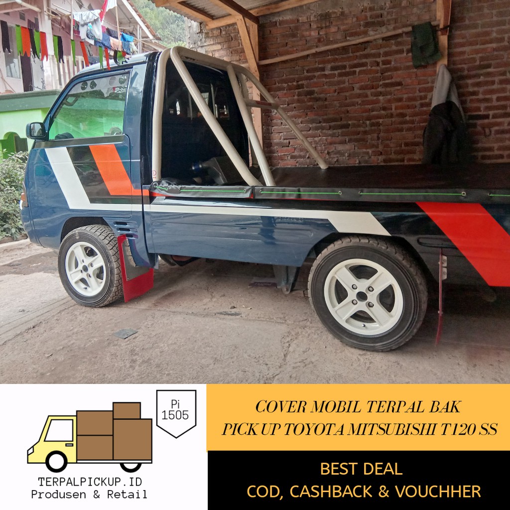 Terpal Cover Mobil Bak Pick Up Variasi Aksesoris Pickup Mitsubishi T120SS