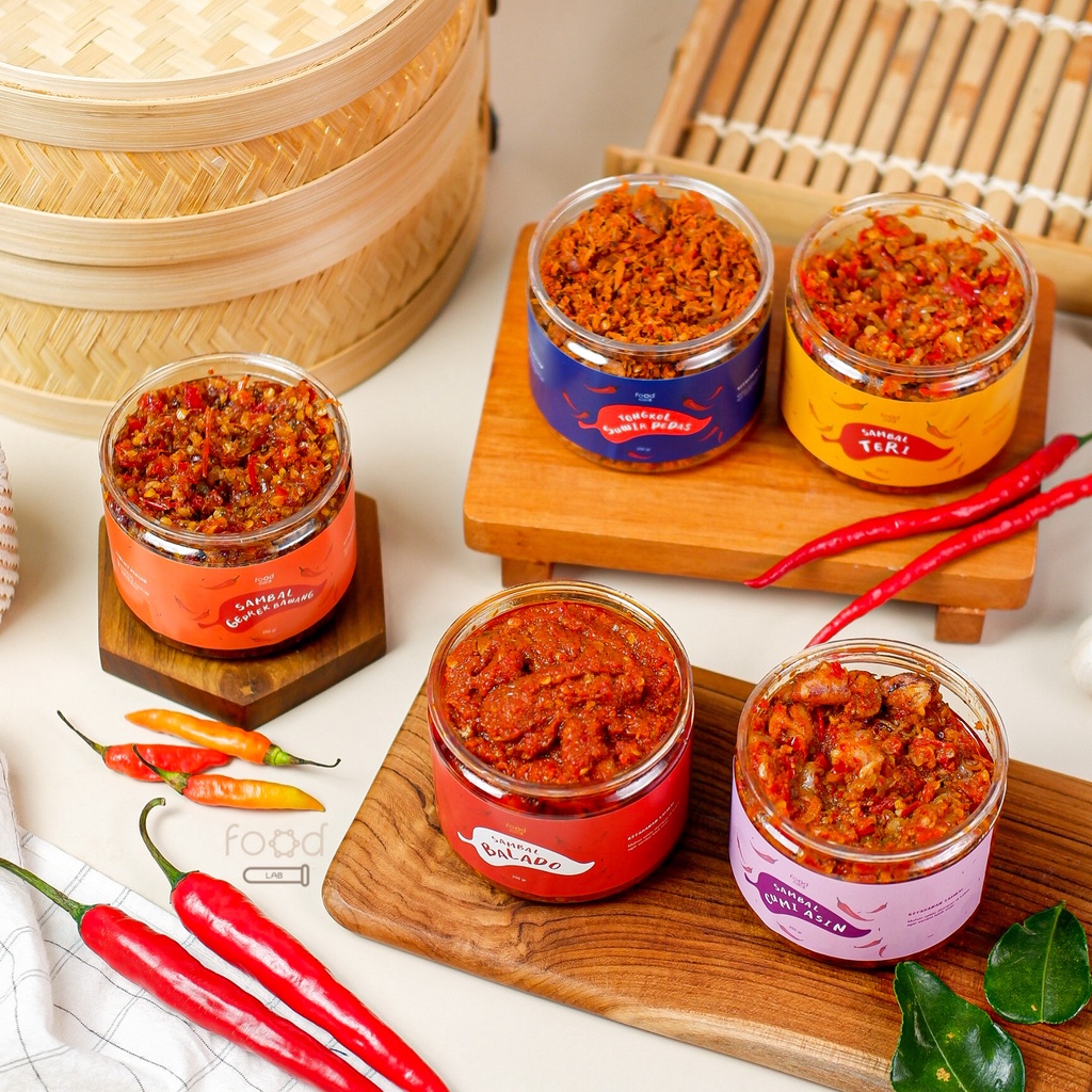 

FOOD LAB – Sambal Semua Varian Rasa / Sambal Baby Cumi Asin / Sambal Teri / Sambal Balado / Sambal Geprek Bawang / Sambal Tongkol Suwir / Sambel Pedas Enak / Sambal Jakarta (BEST SELLER!!) - (200gr, 120gr)