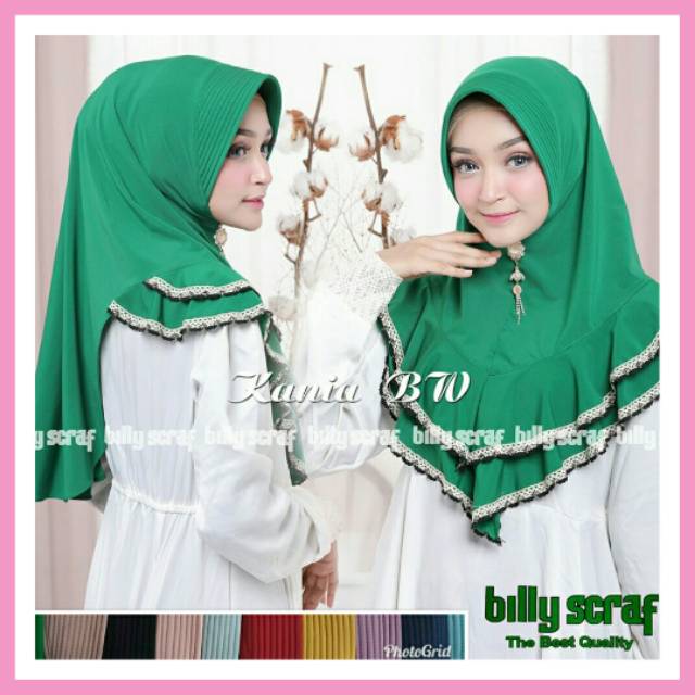 [ORI BILLY] HIJAB KANIA BW ORI BY BILLY SCRAF