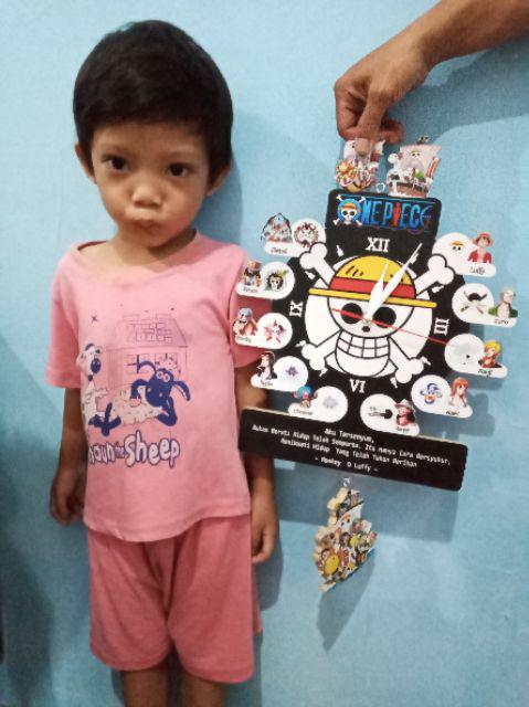 Jam Kayu One Piece/jam Kayu Foto