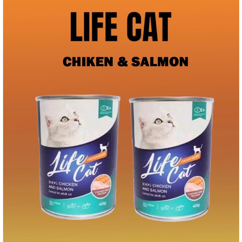 LIFE CAT MAKANAN KUCING BASAH KALENG/WET FOOD KITTEN/ADULT 400gr