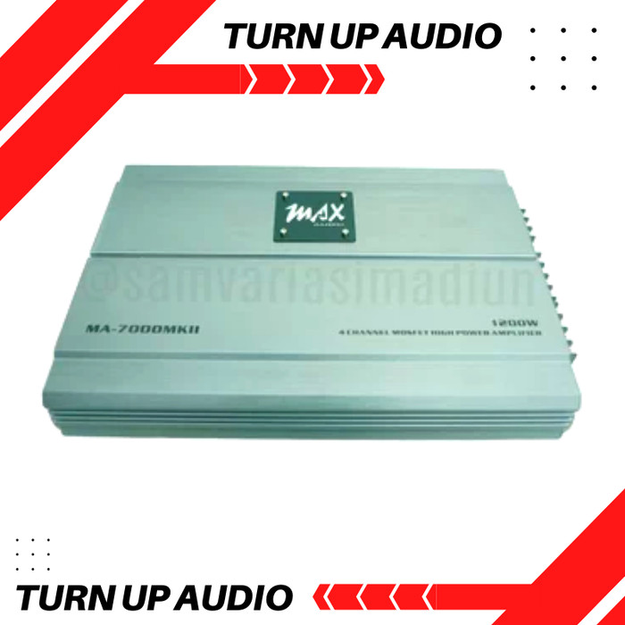 Power 4 channel Max audio MA 7000 MKII ORIGINAL MAX AUDIO ORIGINAL NEW