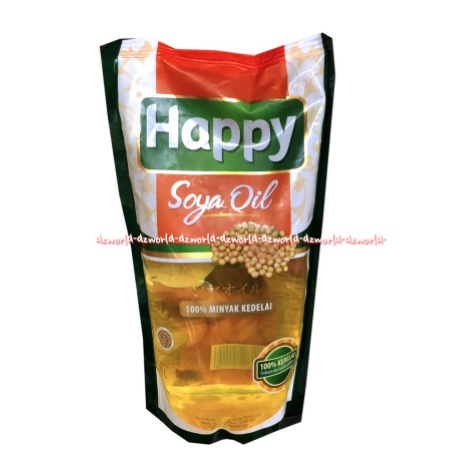 Happy Soya Oil Minyak Kedelai Minyak Goreng Soya Refill 1L Pouch HappySoya Hepi Soya Hapy Soya Isi Ulang Soyb Hepi Soybean Oil