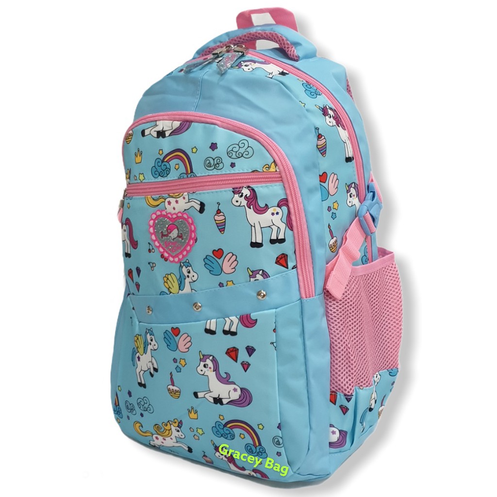 GB-75520S Tas Ransel Sekolah Anak Perempuan / Remaja Silvergirl