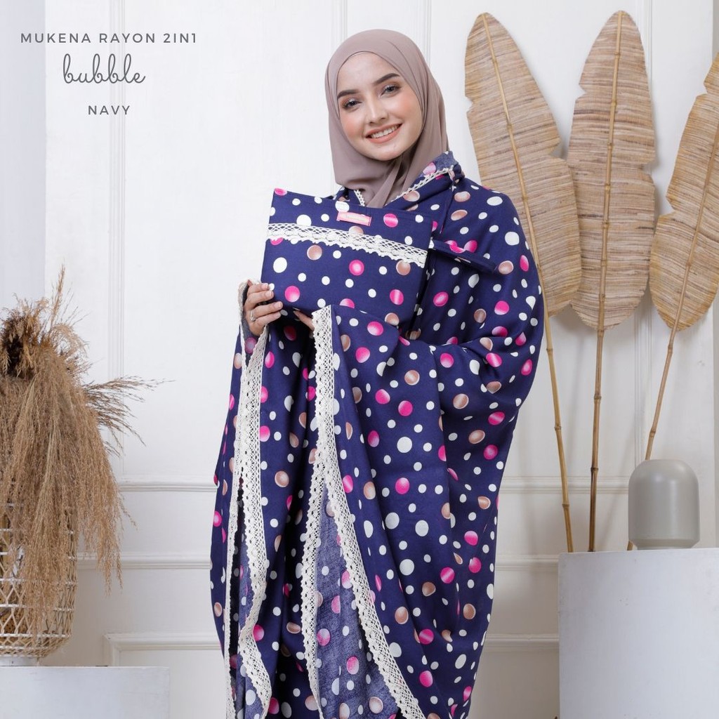 Mukena Dewasa Rayon 2in1 Bubble