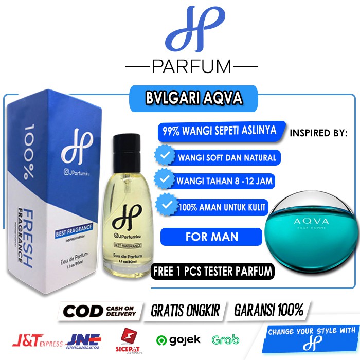 Parfum Pria Parfum Bvlgari Aqva Bulgari aqua Parfum Cowok Inspired 30ml