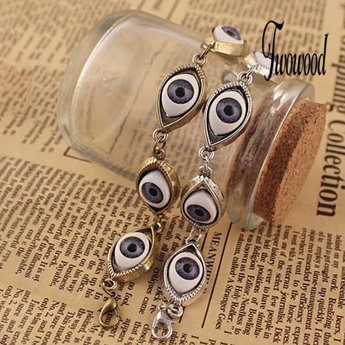 Gelang Rantai Desain Angel Evil Eye Untuk Unisex