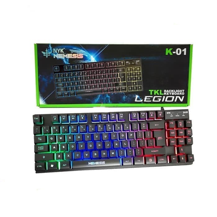 Keyboard NYK Nemesis K-01 K01 Legion TKL - Gaming - Rainbow Light Ori