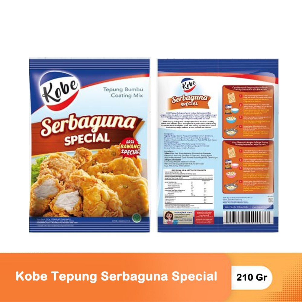 

Kobe Tepung Serbaguna Spesial Rasa Bawang Special 200 gr