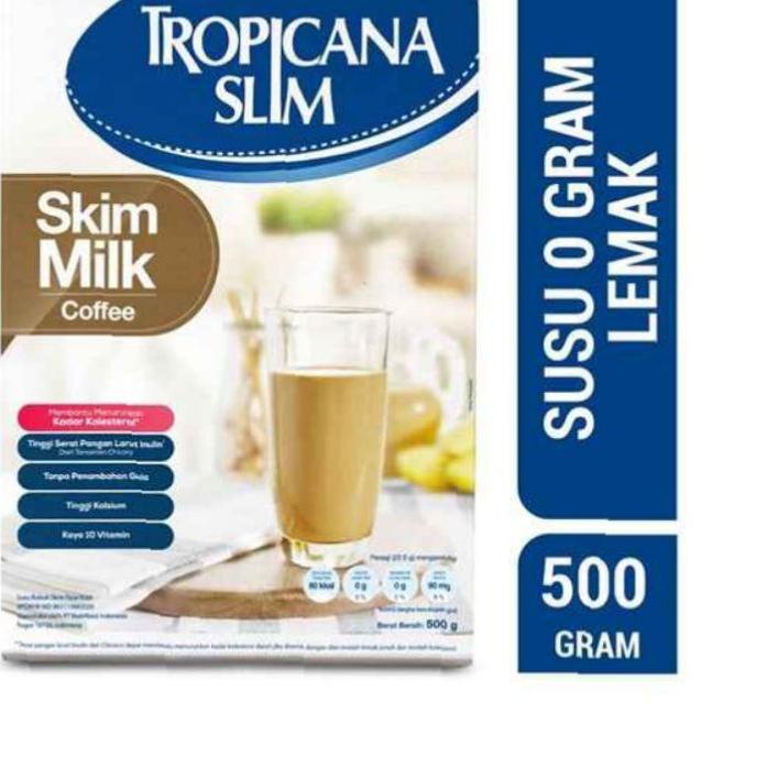 

Miliki Tropicana Slim All Variant Skim Milk Low Fat dan High Fiber Milk exp.2023/2024 Coffee dan Chocolate 500gr