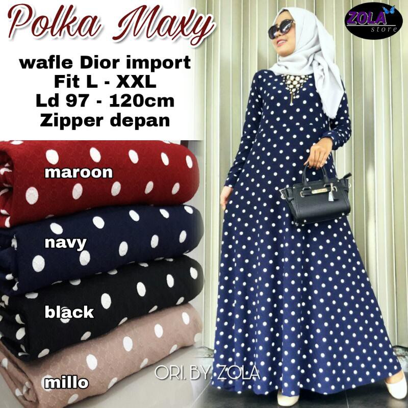 Gamis Polka Maxy Zola