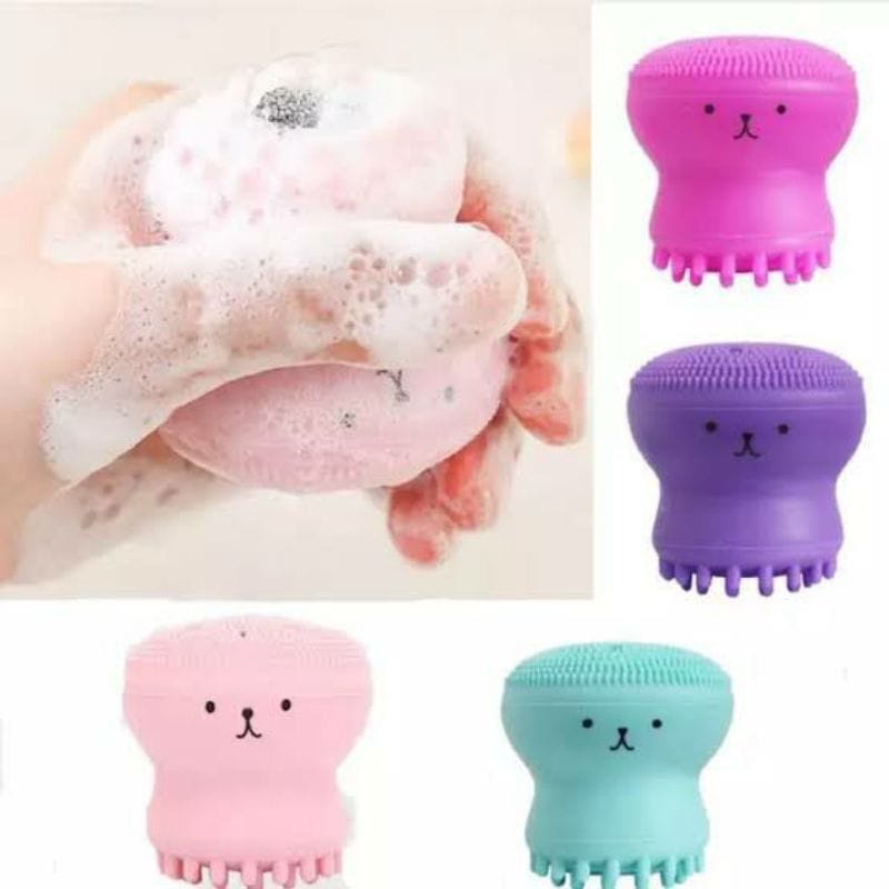 (COD) Sikat Pembersih Wajah Brush Silicone Make up Cleansing Spons Pembersih Pori MALL SHOPPING