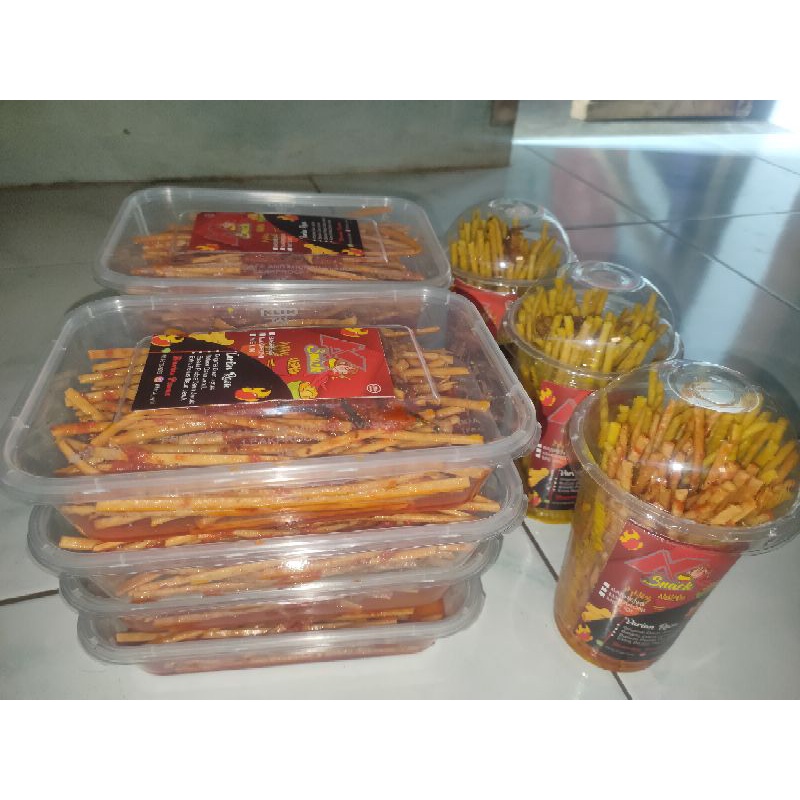 

spesial paket snack buy 3 get 1//mie lidi bumbu ulek//basreng//cireng free bebas pilih