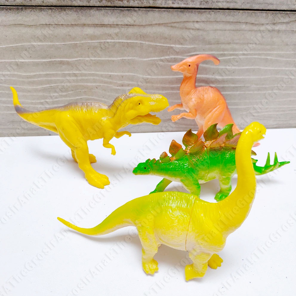 HAPPY ANIMAL WORLD DINOSAURS 602-1/3 MAINAN MINIATUR JURASSIC DINO DINOSAURUS