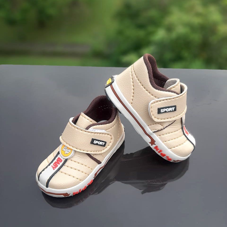 VINANDOZ SNL07 Sepatu Sneaker Anak Laki laki Kulit Imitasi Sol Karet Umur 1 2 3 tahun