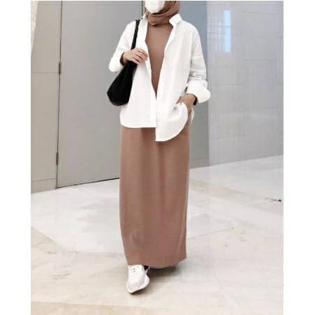 Dress Wanita INNER SPAN RAJUT Terkini Dress INNER SPAN Ukuran fit to L/TERBARU DAN TERYAMAN  DAN ELEGAN