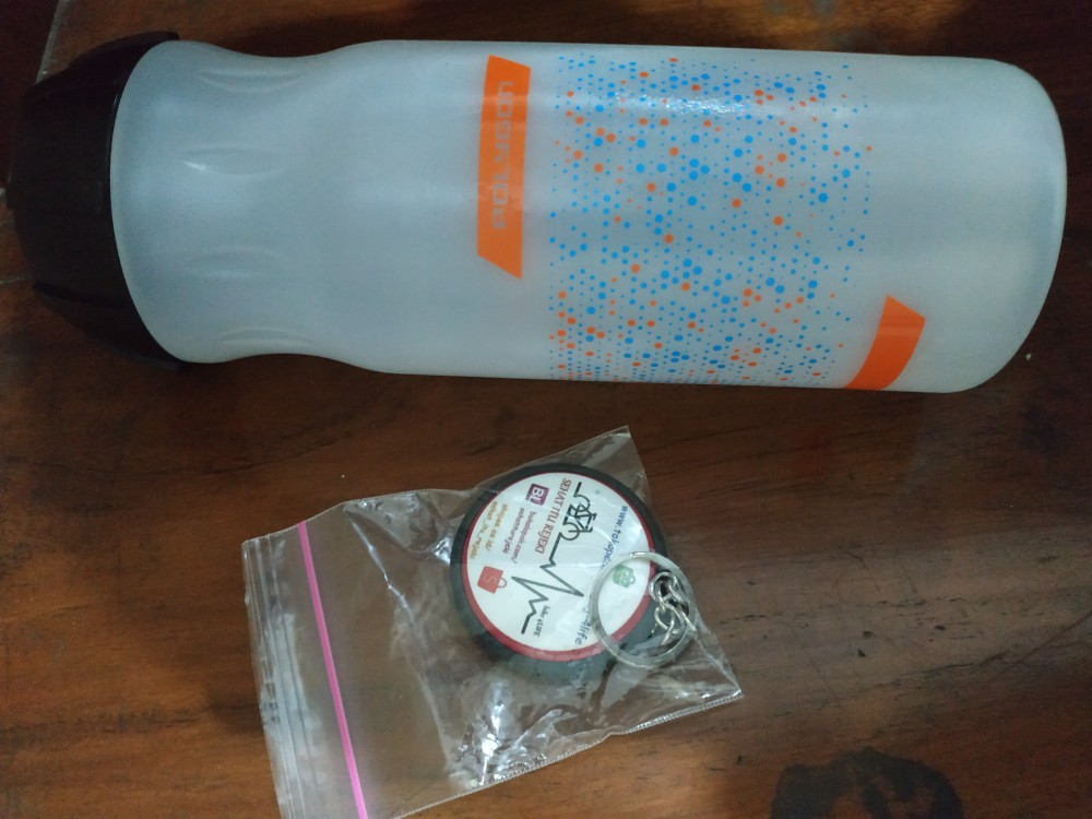Botol Minum Sepeda Polygon Hexagon Body Fuel - Isi 1000 Ml