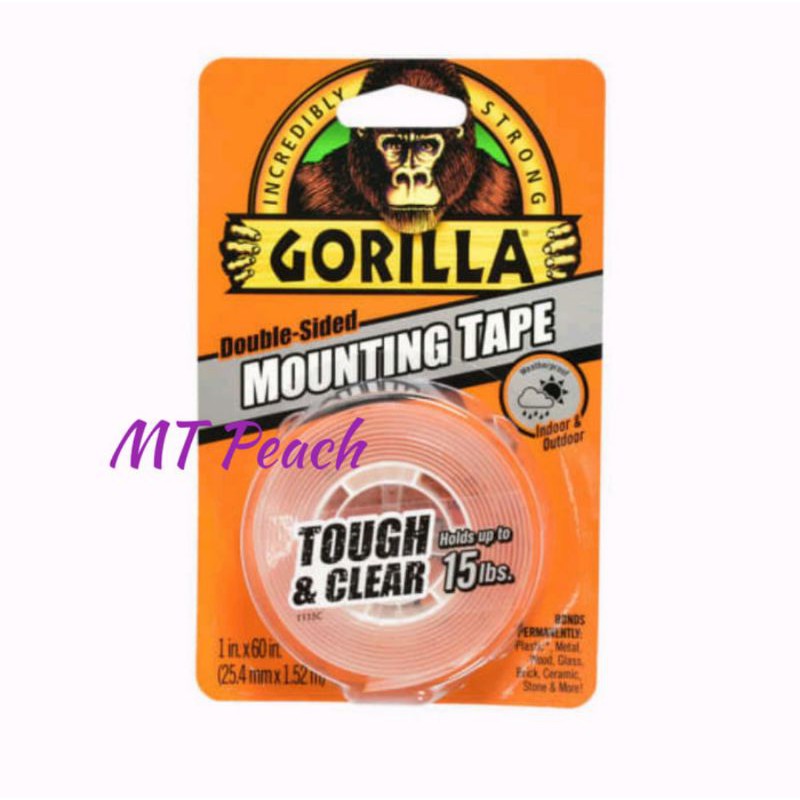 

GORILLA DOUBLE TAPE TOUGH AND CLEAR 25MM