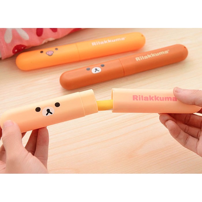 TEMPAT SIKAT GIGI Motif RILAKUMA Toothbrush Case TRAVEL - MKM