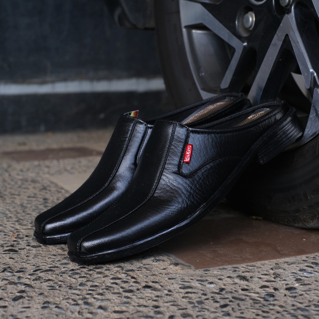 Sepatu Pansus Kicker Pria || Sepatu Slip On Pria Kicker Kasual Slop Kulit Santai Nyaman Ringan Trend