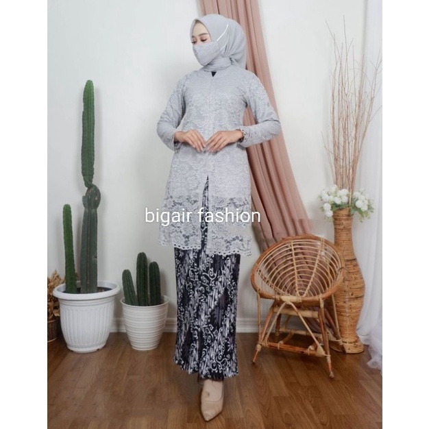 KEBAYA TUNIK BRUKAT MODERN SETELAN KEBAYA TUNIK BRUKAT RESLETING DEPAN KEBAYA TUNIK BRUKAT KEKINIAN KEBAYA TUNIK PESTA KEBAYA WISUDA KEBAYA LAMARAN BY BA