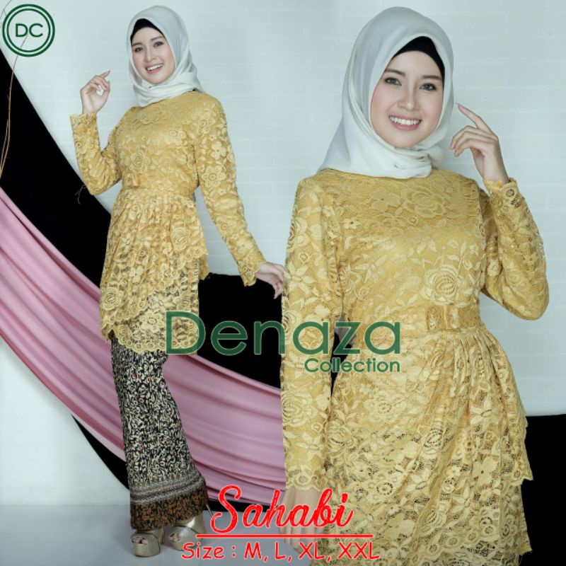 Permata Olshop / Kebaya Brokat Sahabi DZ / Kebaya Wisuda Modern / Baju Kondangan / Setelan Brukat