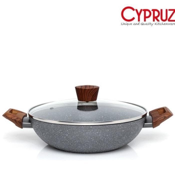 Cypruz Marble Wok + Lid