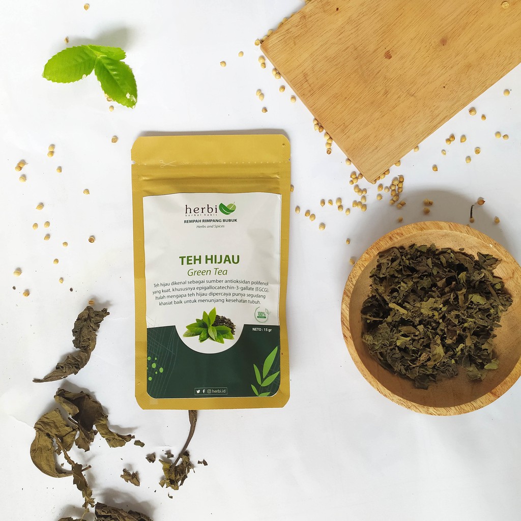 

Teh Hijau HERBI Murni Original High Quality 15gr