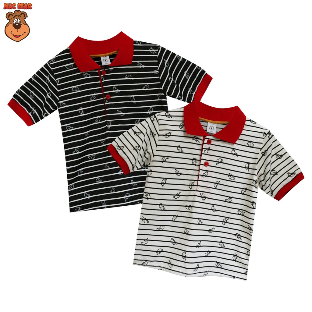 MacBear Junior Baju Anak Atasan Polo Elephant Stripes MacBear Junior Baju Anak Atasan Polo Elephant Stripes